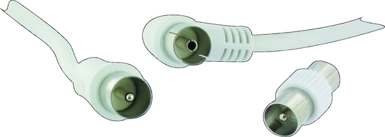 Cable de antena ELECTRO DEPOT 2 metros macho - hembra blanco