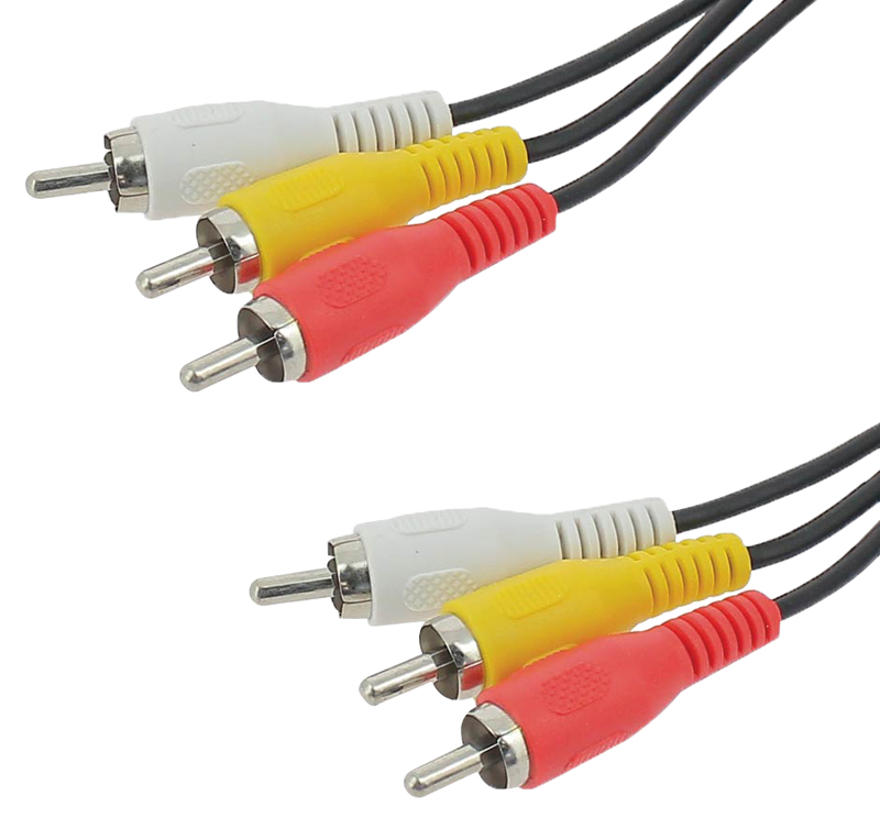 Cable de video RCA ELECTRO DEPOT 3 machos - 3 machos Cable de video RCA ELECTRO DEPOT 3 machos - 3 machos