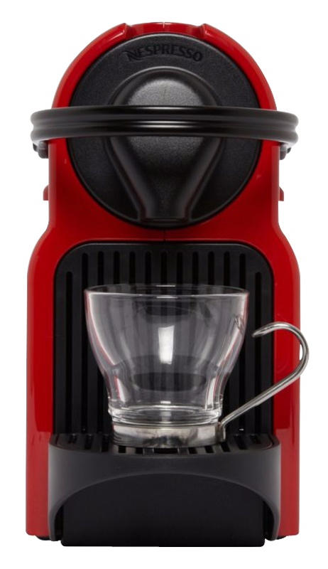 cafetera de cápsulas krups nespresso inissia xn1005 rojo + 14 cápsulas de regalo