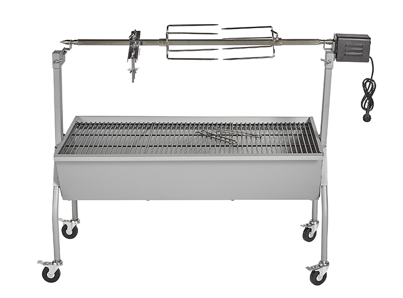 barbacoa de carbón silver style asador xxl