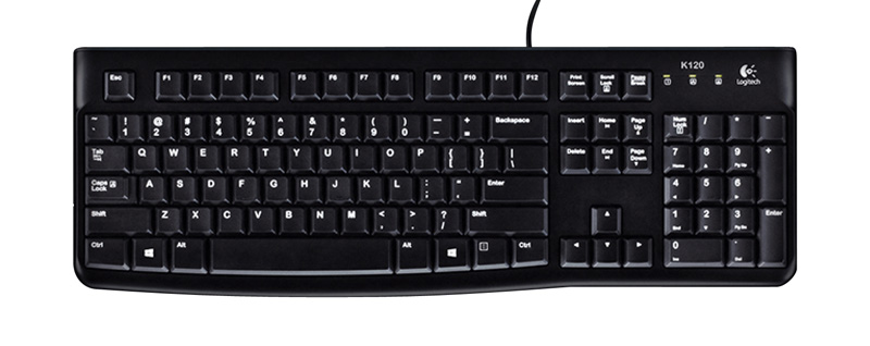 teclado con cable logitech k120 iberia
