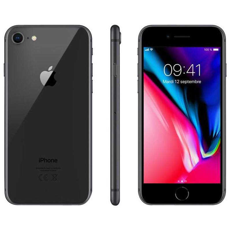 móvil apple iphone 8 64gb reacondicionado grado eco+ gris espacial + carcasa de protección