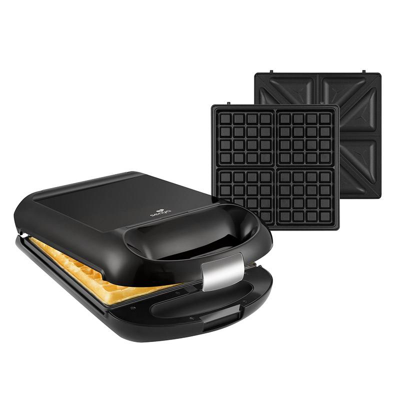 sandwichera/gofrera senya 4 cavidades reversibles