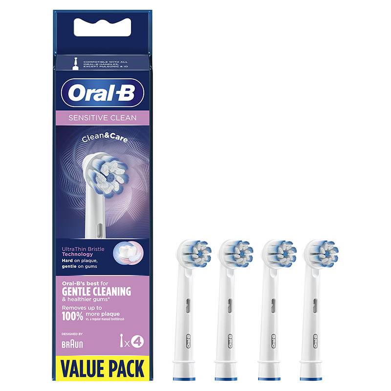 pack 4 recambios cepillo dental oral-b ultra thin clean max