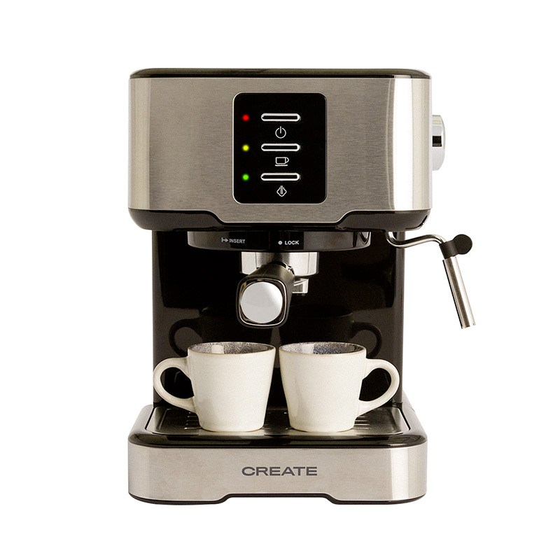 cafetera espresso create thera easy 20 bares, depósito xl 1,5 litros