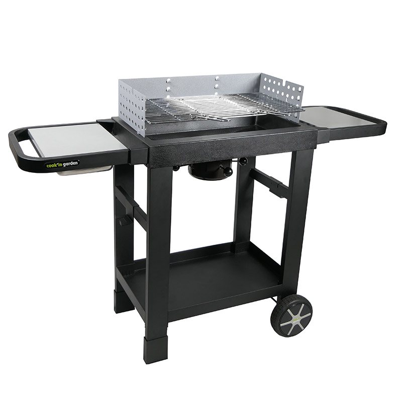 barbacoa de carbón cook'in garden easy 60 hierro fundido 132x49x95