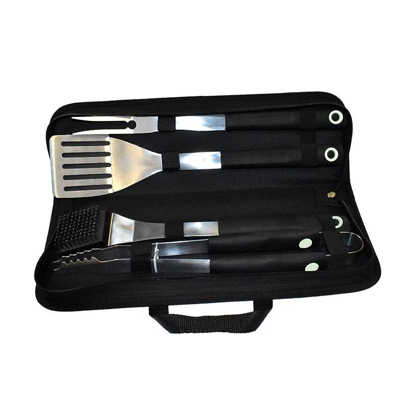 estuche 4 accesorios para barbacoa