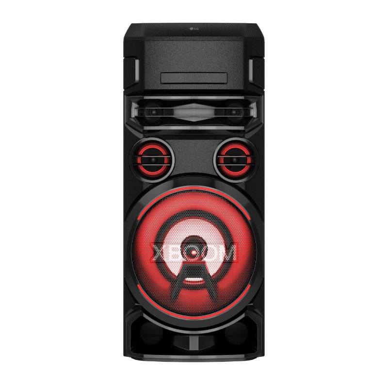 altavoz torre lg xboom on7 1000w, cd, luces led, funciones dj y karaoke
