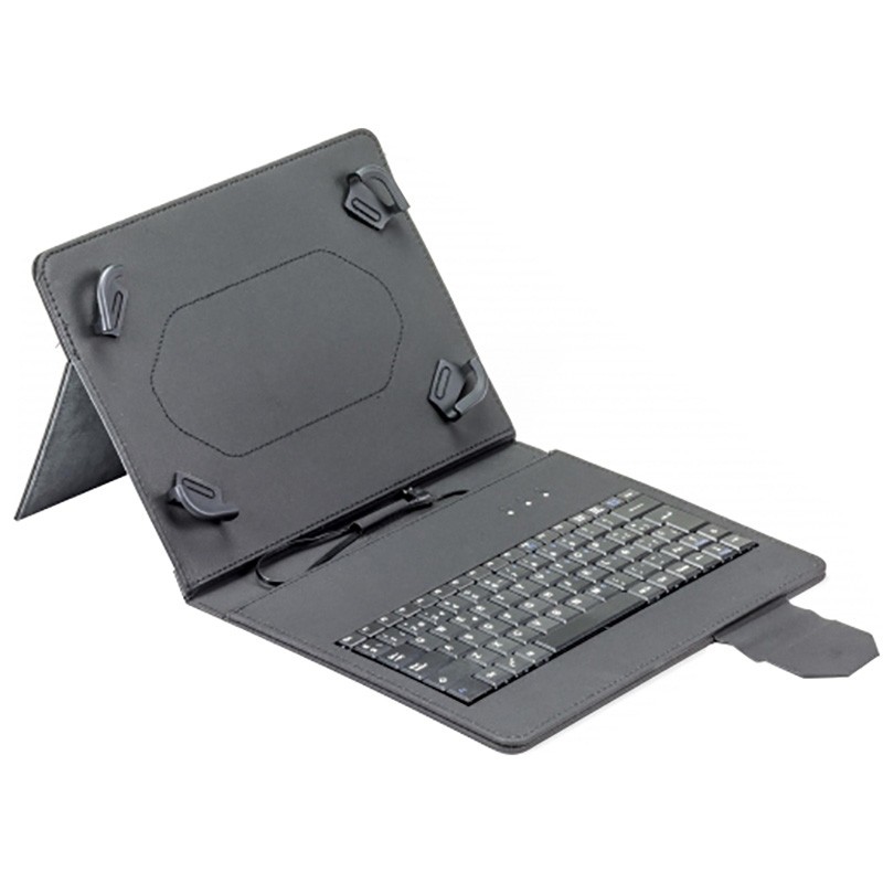 funda para tablet 9,7 a 10,2 c/teclado maillon mtkeyusbblack micro usb / tipo c"