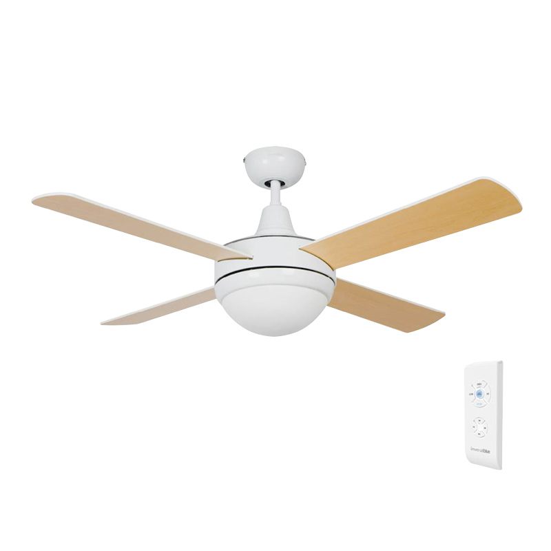 ventilador de techo universal blue siroco 4042w 4 aspas blanco/haya 106 cm.