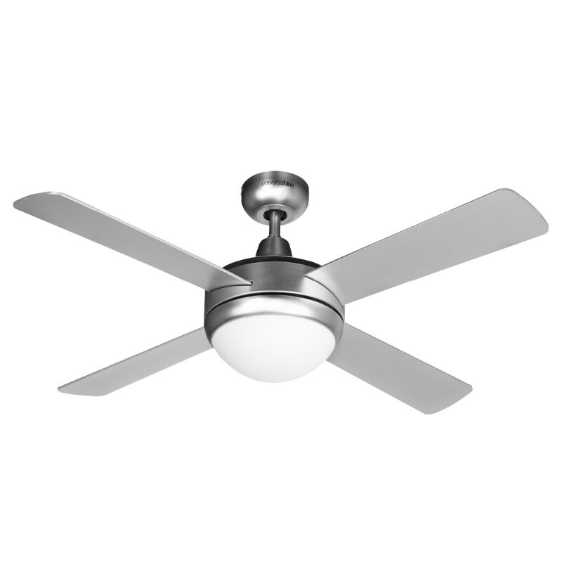 ventilador de techo universal blue siroco 3052x 4 aspas inox/blanco 132 cm.