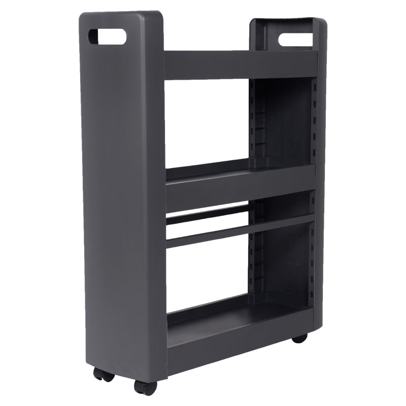 carrito de almacenaje con ruedas 3 niveles gris antracita