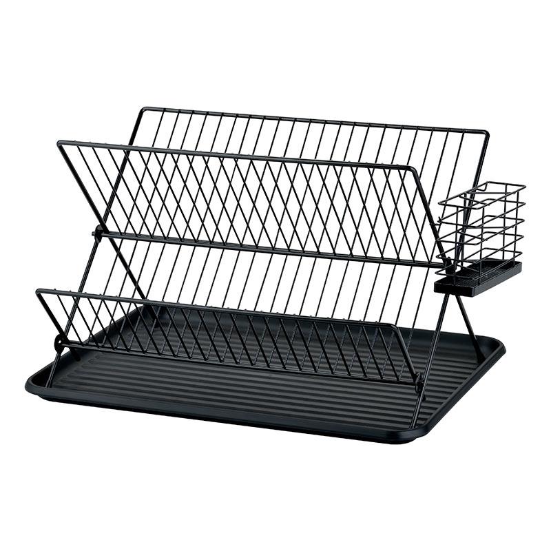 escurridor de platos cosylife plegable negro