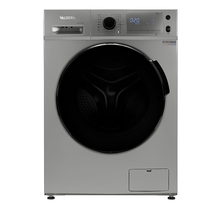 lavadora valberg 8 kg wf 814 b s566c (8/1400/b) gris plata