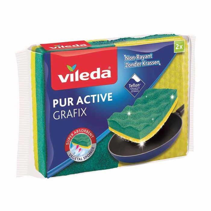 Pack 2 esponjas VILEDA grafito activo puro