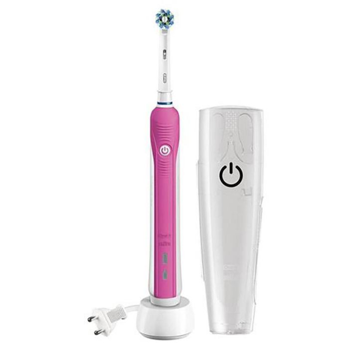 Cepillo de dientes ORAL-B PRO 750 rosa estuche de viaje