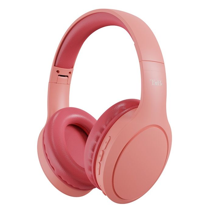 Auriculares diadema bluetooth TNB rosa terracota