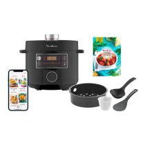 Olla a presión programable, 5 L, 10 Programas, MOULINEX CE754810 Turbo Cuisine