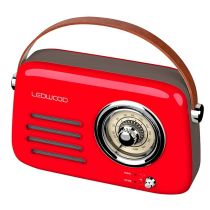 Radio LEDWOOD VINTAGE ALMA ROUGE