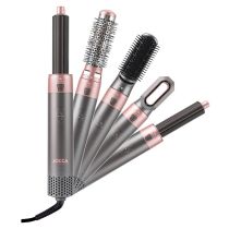 JOCCA Moldeador Pelo 5 en 1 – 1000 W, 5 Cabe­zales Intercambiables, Estuche Premium