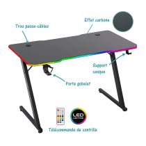 Escritorio AMSTRAD AMS-DESK120Z-LED-ASTR