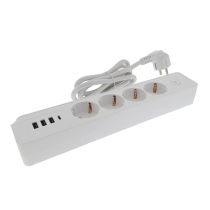 ADAPTADOR EUROBRIC CON 4 ENCHUFES