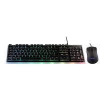 Pack Gaming Edenwood 2en1 : Teclado retro iluminado Español y ratón de alta precisión