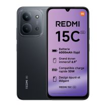 Teléfono Movil XIAOMI Redmi 15C 256Gb 5G Negro