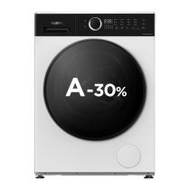 Lavadora 8kg, clase A-30%, motor inverter, blanca VALBERG WF 814 A-30 F W566C