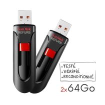 PACK SANDISK x2 llaves USB 64Go