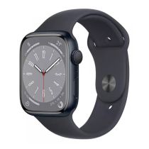Reloj inteligente Apple Watch S8 de 45 mm con GPS, reacondicionado, grado A, color negro