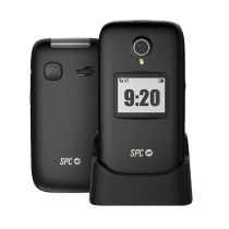 Móvil SPC Polaris con tapa abatible negra