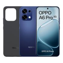 OPPO A6 Pro 5G - Smartphone Libre con IA, 8GB RAM+256GB, Batería 6500 mAh, Carga Rápida 80W, Pantalla AMOLED 120Hz, IP69, Cámara 50MP AI, Dual SIM - Color Stellar Black