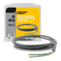 Cable eléctrico para conexión de placas de cocina