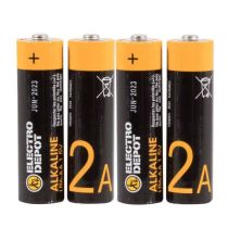 Pack pilas ELECTRO DEPOT Alkaline LR06 AA x 4 uds