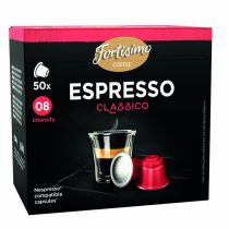 Caja de 50 cápsulas compatibles Nespresso FORTISSIMO Expresso clásico