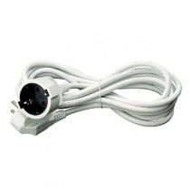 Alargador 3 metros BLANCO manguera redonda 3g 1,5