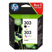 CARTUCHO DE TINTA NEGRO + TRICOLOR ORIGINAL HP 303 (2-PACK)