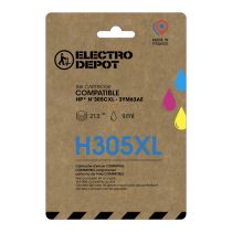 Cartucho de tinta ELECTRO DEPOT compatible con HP H305 XL 3 colores
