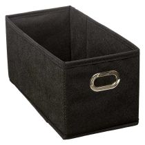 Caja de almacenamiento plegable negro 15x31cm