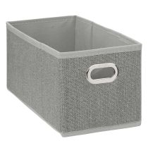Caja de almacenamiento plegable gris jaspeado 15x31cm