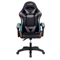 Sillón Gaming AMSTRAD AMS 800/900 LED – Estilo RGB + Respaldo Ajustable