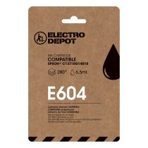 CARTUCHO DE TINTA NEGRA COMPATIBLE CON EPSON E604 BY ELECTRO DEPOT