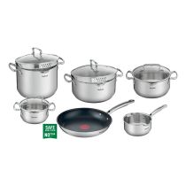 Bateria de Cocina 10 piezas, TEFAL Duetto revestimiento de teflón