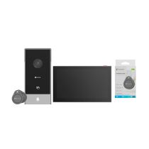 Pack videoportero conectado EZVIZ FHD HP5 con pantalla táctil + 4 tarjetas