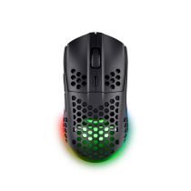 Ratón inalámbrico gaming TRUST HELOX, negro, 4800 DPI, ultraligero