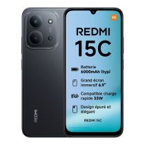 Smartphone XIAOMI Redmi 15C 4GB 128GB Pantalla 6.9 pulgadas Negro - Midnight Black Cámara 50 MP Batería 6000 mAh - Móvil Libre