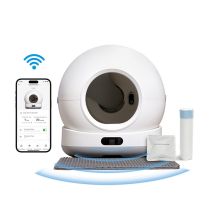 Arenero autolimpiante con cámara para gatos PAWZZ de 72 litros