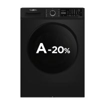 Lavadora 10kg, 1400rpm, clase A-20, Vapor, Negra VALBERG WF 1014