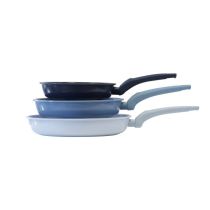 Pack de 3 sartenes de cerámica, 20 24 28 cm carbonsteel